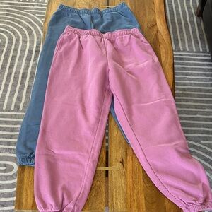 No Boundaries Pink and Blue Sweat Pants
